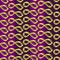 Abstract luxury background. Volumetric infinity sign of golden gradient on striped ultraviolet background. Endless vector pattern