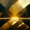 Abstract luxury golden background. Mysterious beautiful shiny gold texture backdrop. AI generated