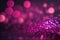 Abstract magenta glitter bokeh background. Generative AI