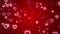 Abstract Magic Red hearts flying, Glow bokeh reflection Light background Loop animation