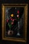 Abstract Magic. Tulip flowers in dark room reflecting in mirror