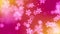 Abstract Magical Pink Orange Blurry Focus Flying Sakura Flower Shape Particles With Stars Light Background