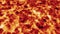 Abstract magma, lava flowing smooth fractal waves background. Fire like seamless loop animation
