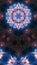 Abstract mandala art pattern digital design print