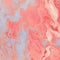 Abstract marble background or texture. Free flowing pink and gray acrylic paint. Random Waves and Curls