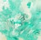 Abstract marble pastel pale blue mint green color paint background.