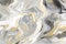 Abstract marbling background white, black and gold. Original texture. Generative AI