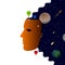 Abstract mask. Creative concept of space. Vector