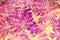 Abstract mauve, pink and purple leaf pattern.