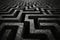 Abstract maze labyrinth wallpaper, Black labyrinth background