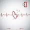 Abstract medical cardiology ekg background