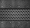 Abstract Metal Textured Panels with Rivets and Hexagonal Cells