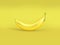 abstract metallic banana yellow background 3d rendering