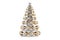 Abstract metallic Christmas Tree from bearings, 3D rendering
