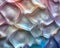 Abstract metallic folds with a soft holographic glow. AI generated