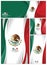 Abstract Mexico Flag Background