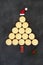 Abstract Mince Pie Christmas Tree Concept Shape