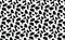 Abstract minimal cow skin seamless. Fashionable black and white background