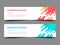 Abstract minimalist banner template, layout design