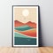 Abstract Minimalist Poster: South Africa Color Palette Inspiration