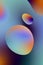 Abstract minimalistic background with volumetric three-dimensional elements and spheres in bright colors