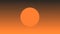 Abstract minimalistic orange sun with grey bars background animation