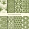 Abstract Minimalistic Vintage Seamless Patterns Set