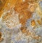 Abstract mining background, orange and grey colors of copper mine tailings
