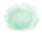 Abstract mint green watercolor splash on white background.