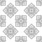 Abstract mirror seamless pattern with abstract floral and leave style. Repeating sample figure and line. For modern interiors