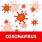 Abstract model of a new strain of coronavirus (2019-nCOV).