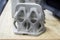 Abstract model printed 3D printer polyamide powder technology Multi Jet Fusion