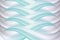 Abstract modern background of 3D pointed shapes with icy blue soft finish