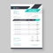 Abstract modern business invoice template