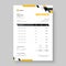 Abstract modern business invoice template