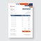 Abstract modern business invoice template