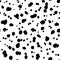 Abstract modern dalmatian seamless pattern. Animals trendy background. Black and white decorative vector illustration