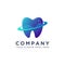 Abstract modern Dental Planet teeth logo icon vector template