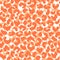 Abstract modern leopard seamless pattern. Animals trendy background. Peach and white decorative vector stock