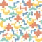 Abstract modern pattern pixel,vector,pastel colors