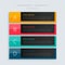 Abstract modern steps option colorful infographic design banner
