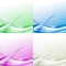 Abstract modern swoosh border line colorful backgrounds collection