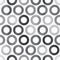 Abstract monochrome circle seamless texture