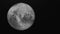 Abstract moon surface, rotating celestial body in outer space. Animation. Astronomical background of the moon, 3D grey