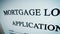 Abstract mortgage loan illustration