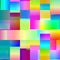 Abstract mosaic of colorful rectangles background in pastel colors. Disco floor party design