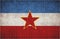 Abstract Mosaic flag of Yugoslavia
