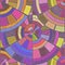 Abstract mosaic geometrics- room intricate interior