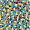 Abstract mosaic sheet seamless pattern. Geometric tile background
