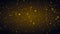 Abstract Motion Dark Golden Brown Blurry Focus Sparkle Star Shape Particles Flying Up Background